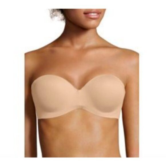 Sweet Nothings Women's Maidenform No Slip Smooth Look Strapless Beige Bra 36C - Picture 6 of 10
